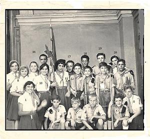 SCOUTS DE FRANCE 5 EME ORAN GROUPE SAINT LOUIS N60 MARIAGE DE LA CHEFTAINE CHRISTIANE TESTA